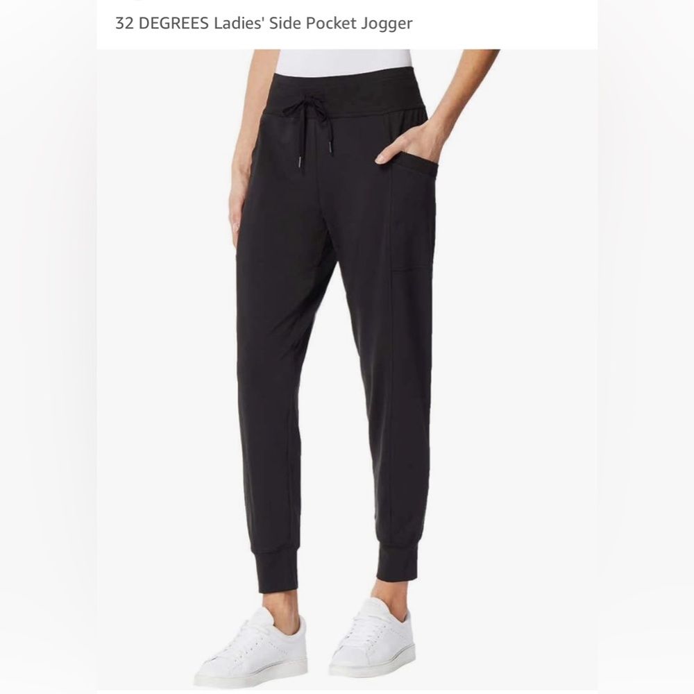32 Degree Heat Side Pocket Joggers Size Medium